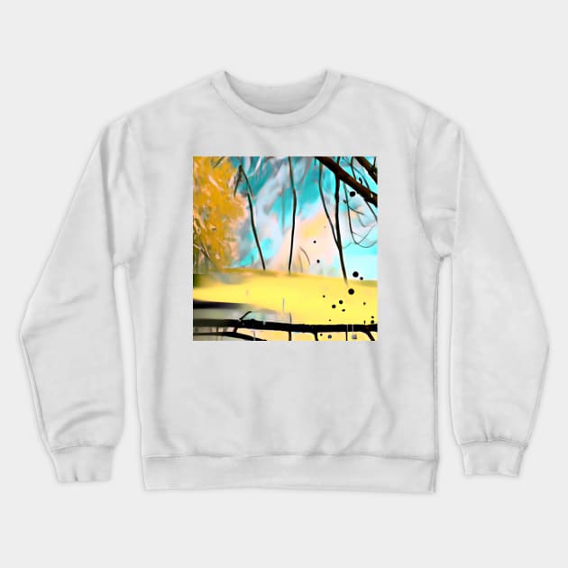 Abstract autumn forest Crewneck Sweatshirt by tearbytea